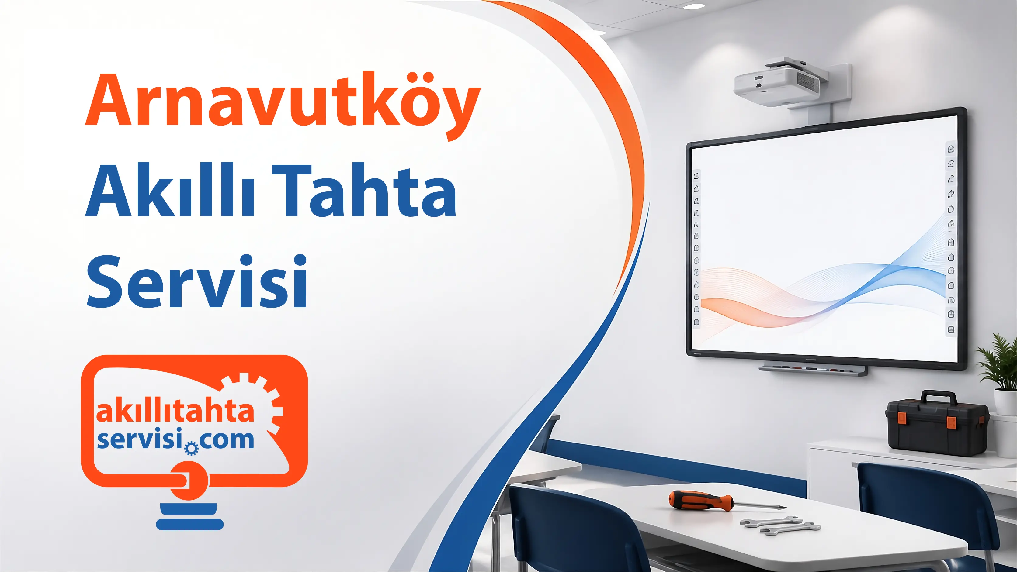 Arnavutköy bölgesinde akıllı tahta servis planlamasını temsil eden görsel