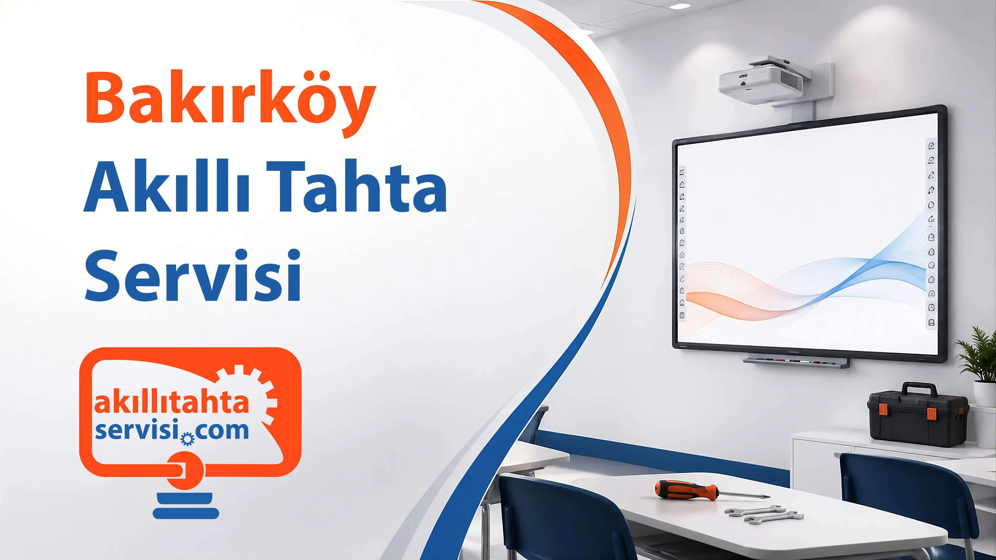 Bakırköy bölgesinde akıllı tahta servis planlamasını temsil eden görsel