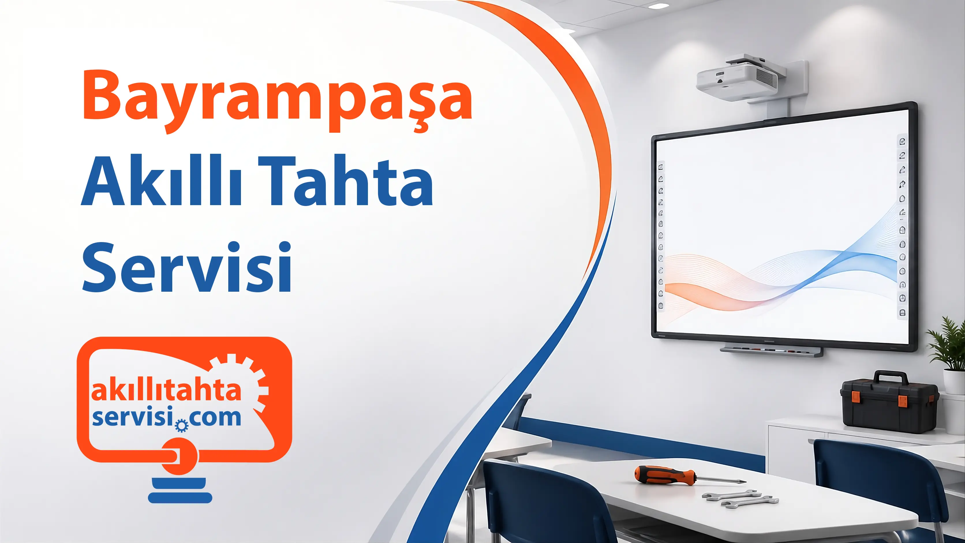 Bayrampaşa bölgesinde akıllı tahta servis planlamasını temsil eden görsel