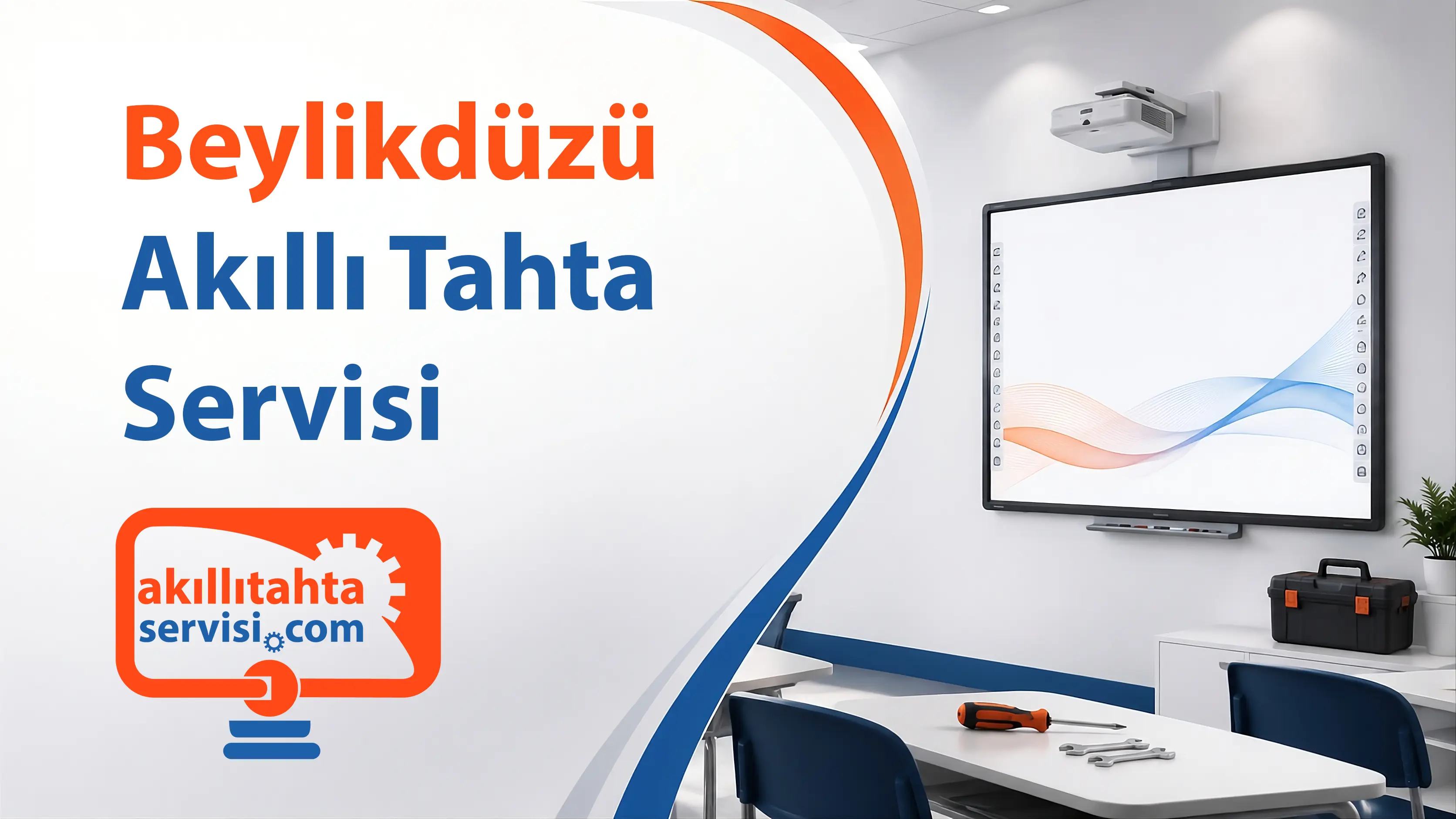 Beylikdüzü bölgesinde akıllı tahta servis planlamasını temsil eden görsel