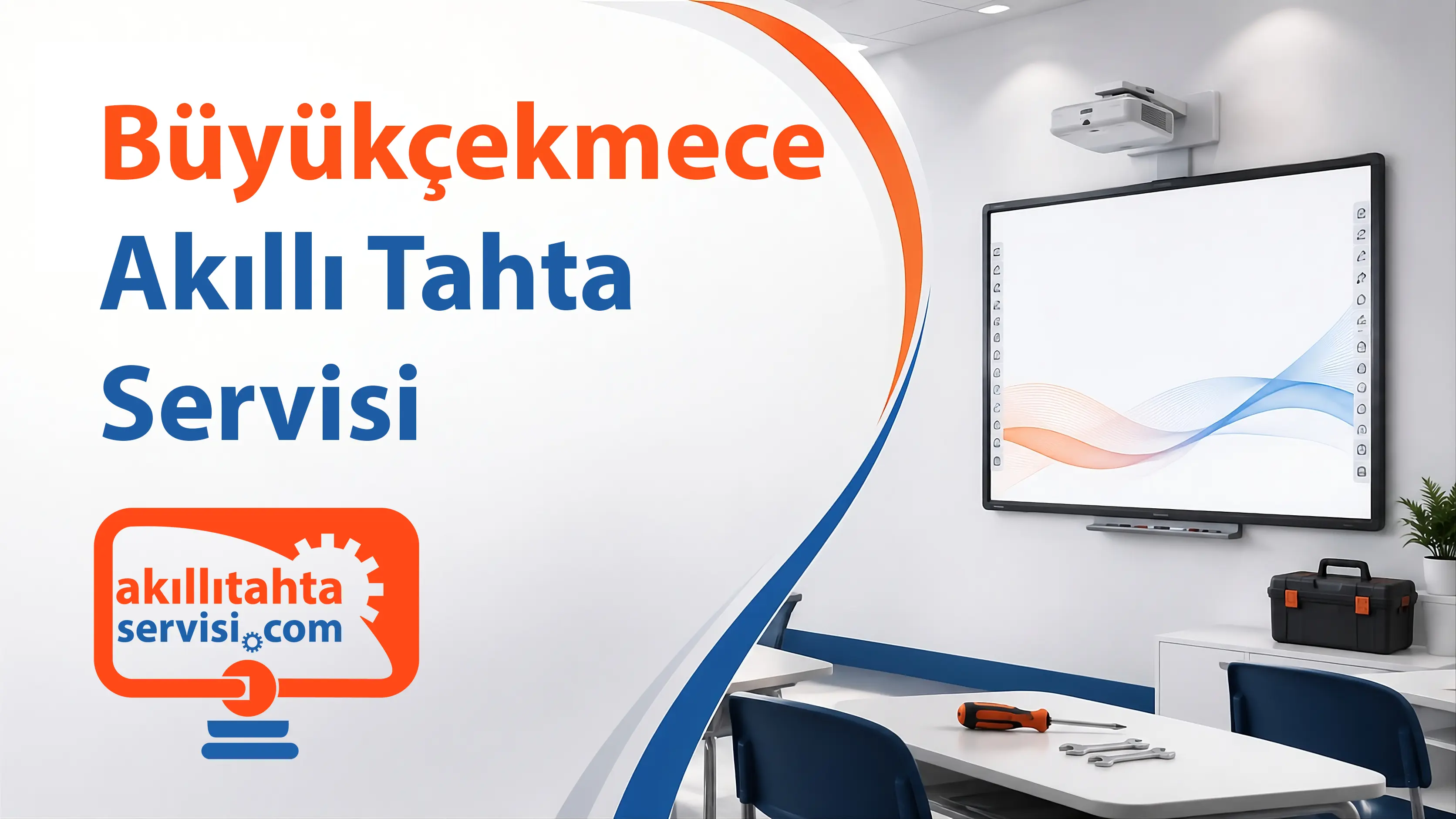 Büyükçekmece bölgesinde akıllı tahta servis planlamasını temsil eden görsel