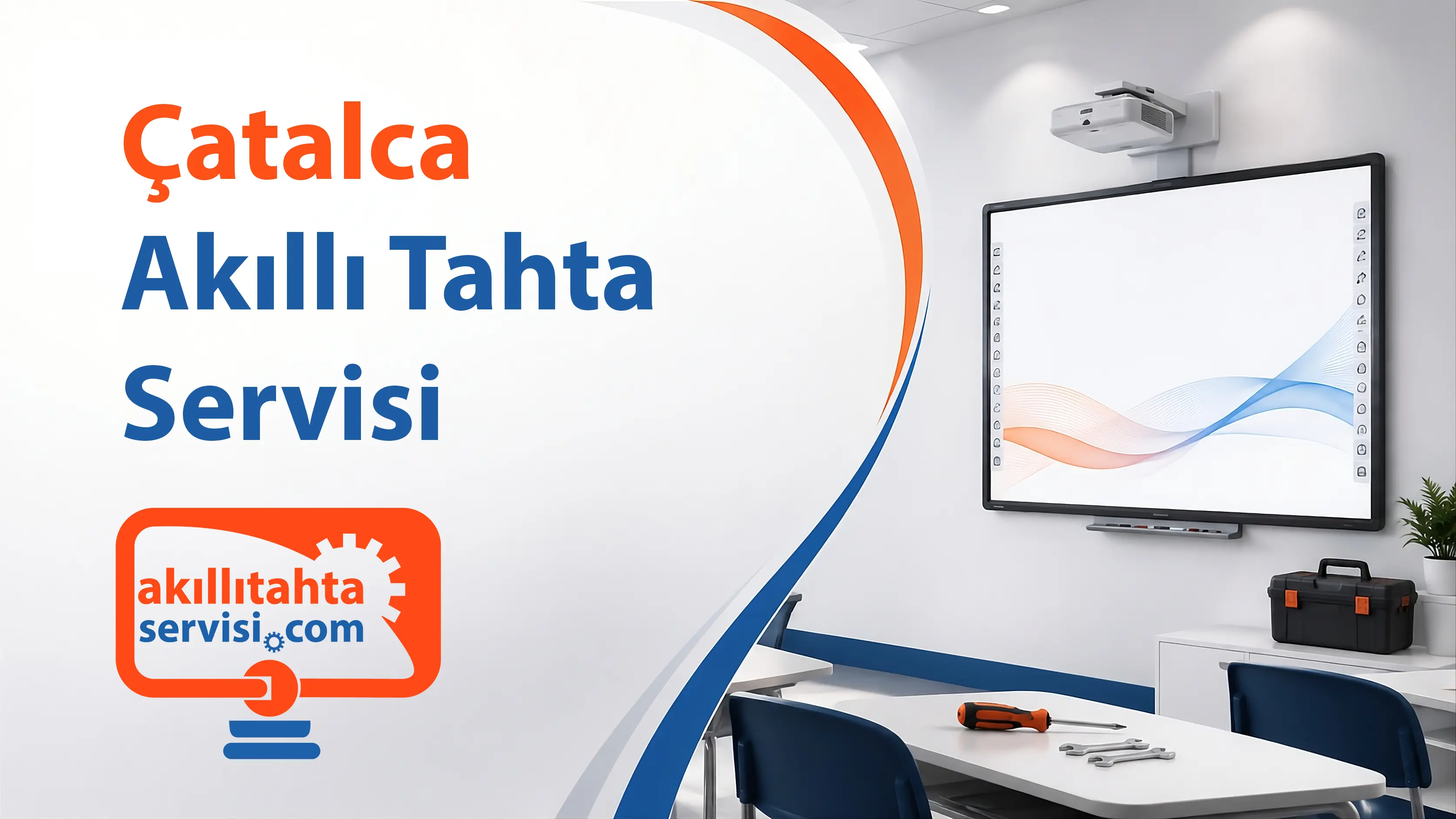 Çatalca bölgesinde akıllı tahta servis planlamasını temsil eden görsel