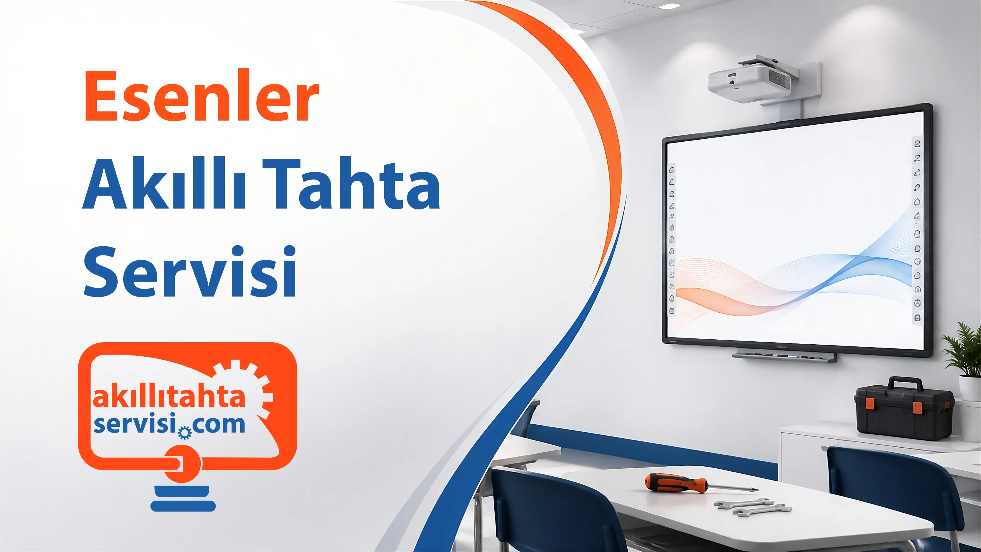 Esenler bölgesinde akıllı tahta servis planlamasını temsil eden görsel