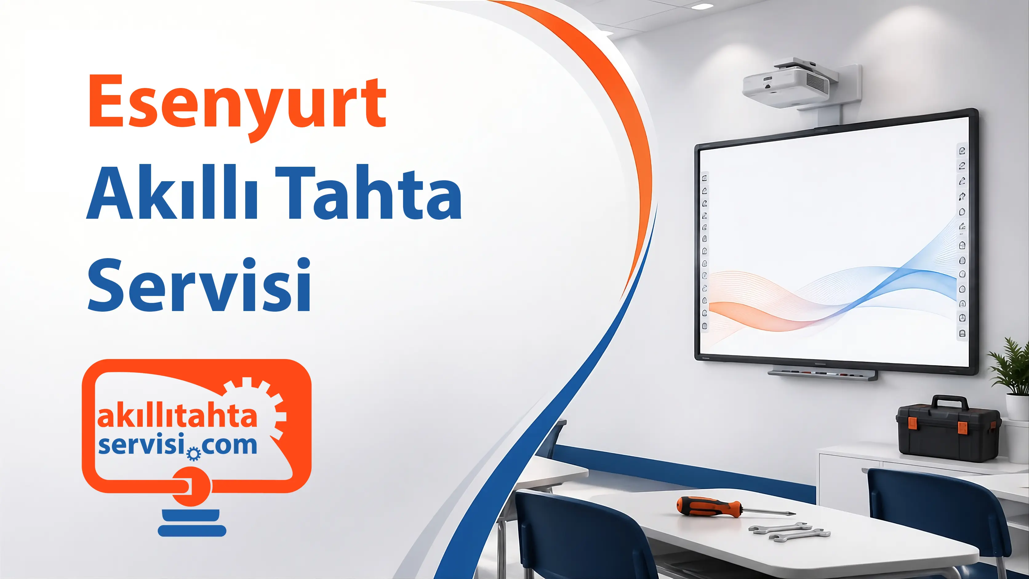 Esenyurt bölgesinde akıllı tahta servis planlamasını temsil eden görsel