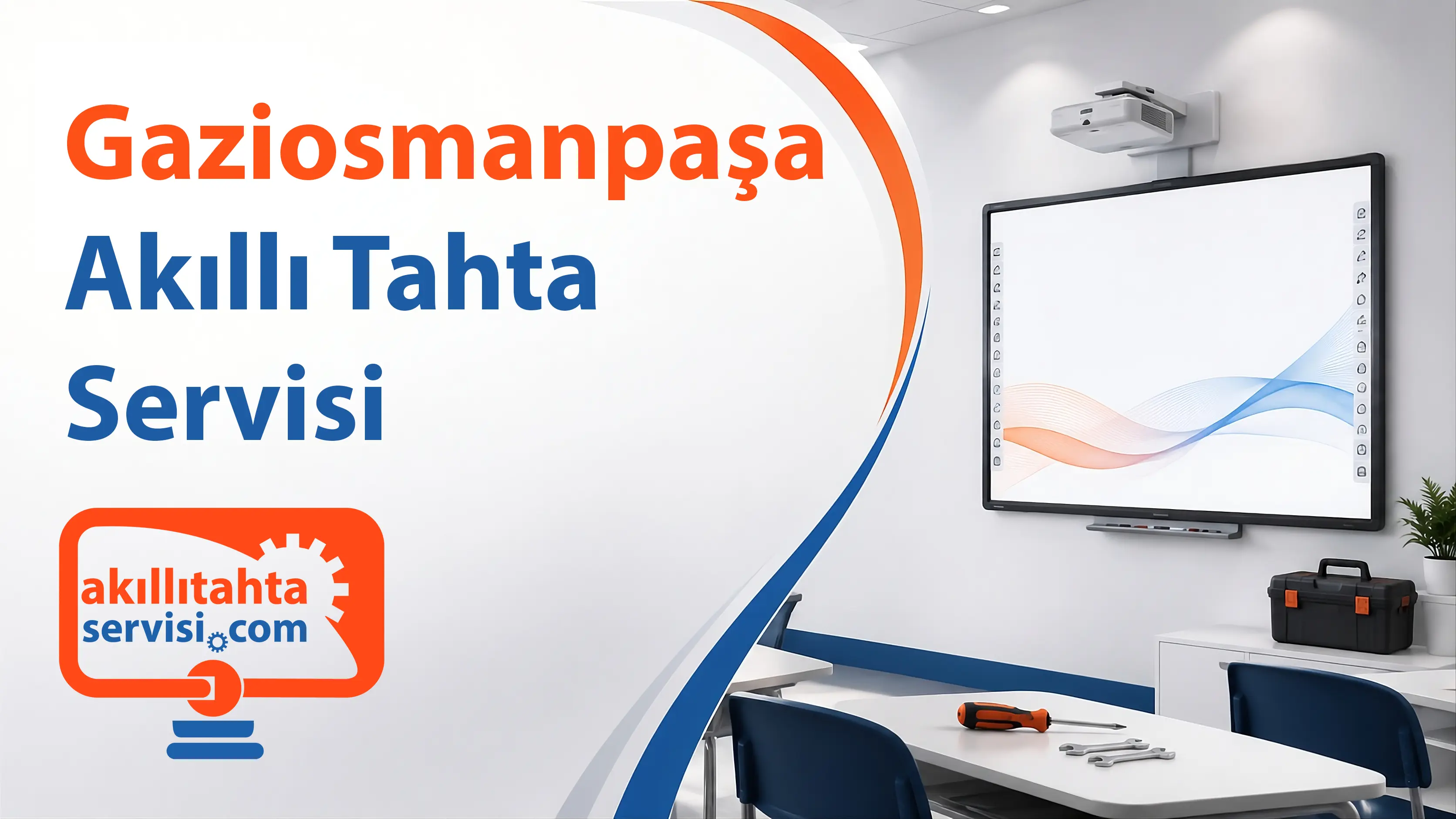 Gaziosmanpaşa bölgesinde akıllı tahta servis planlamasını temsil eden görsel