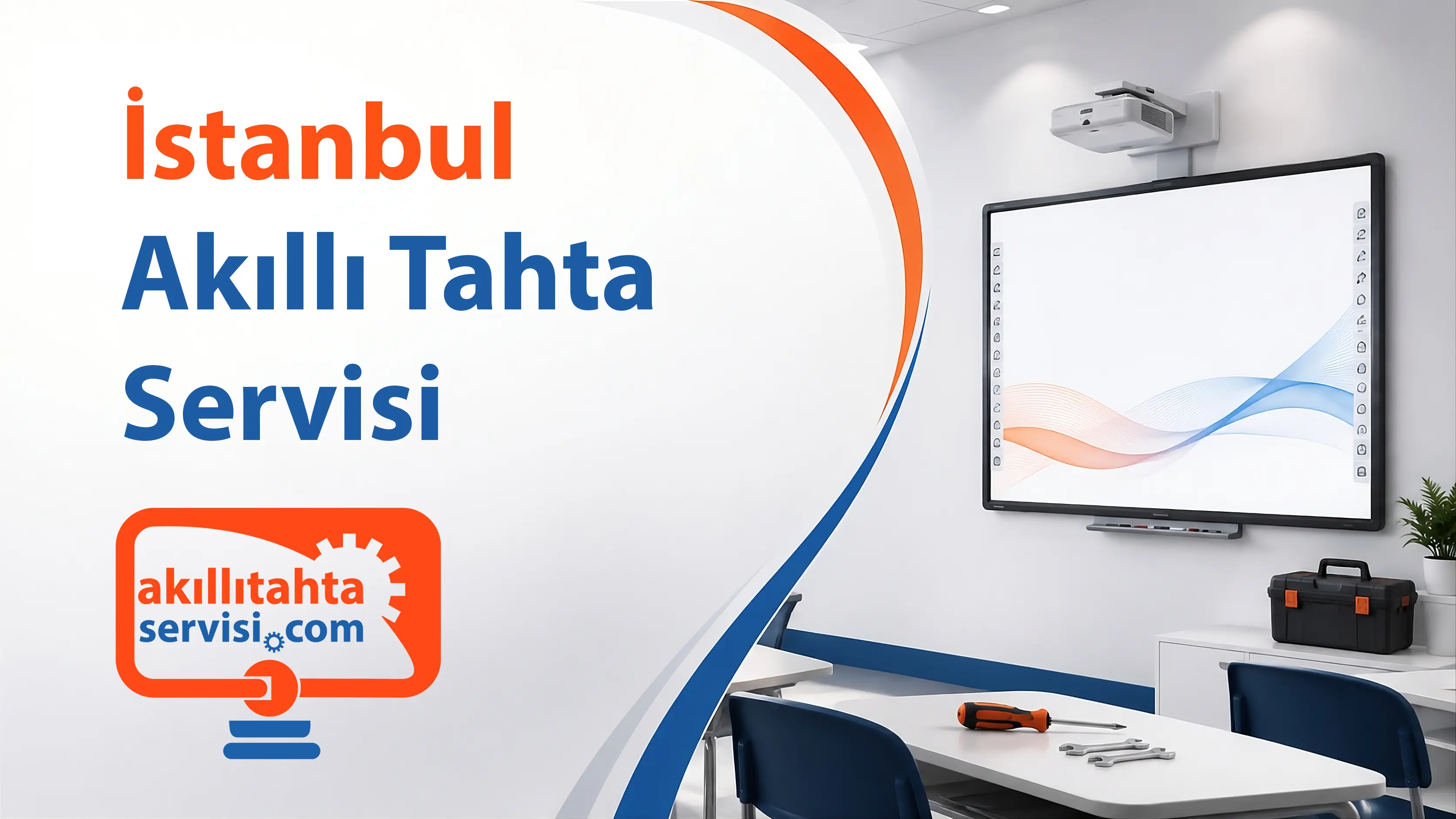 İstanbul Geneli bölgesinde akıllı tahta servis planlamasını temsil eden görsel
