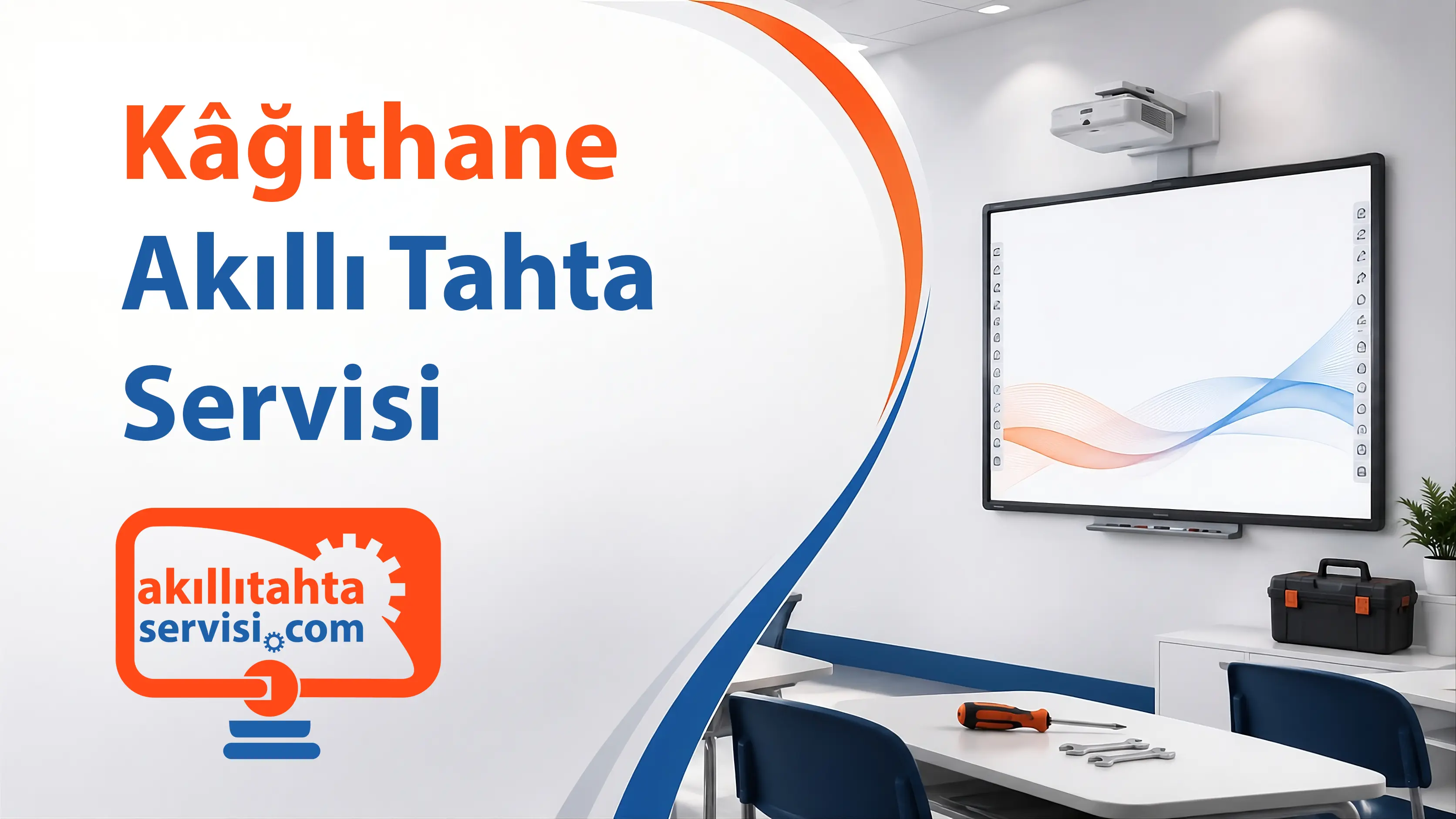 Kağıthane bölgesinde akıllı tahta servis planlamasını temsil eden görsel
