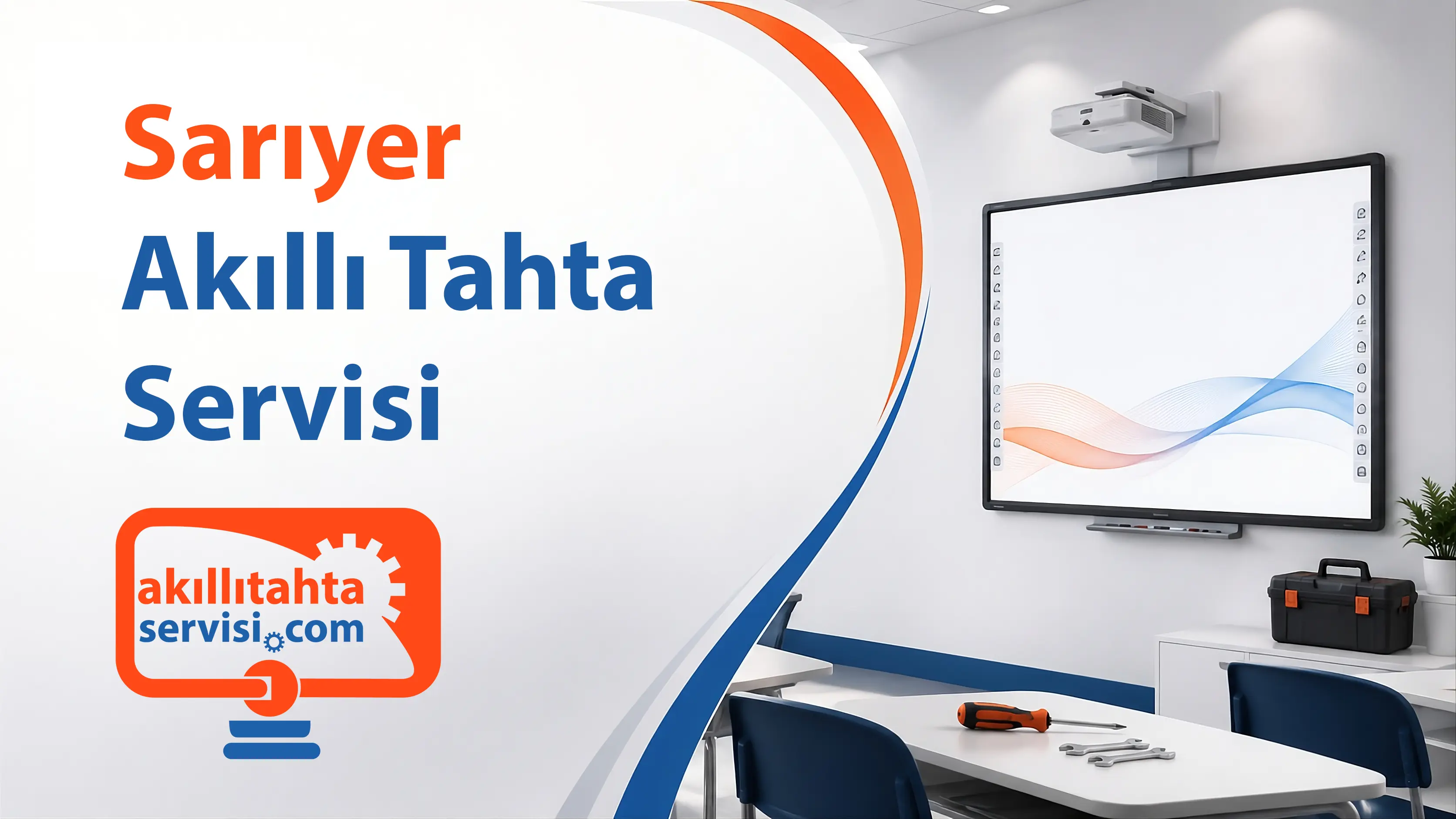 Sarıyer bölgesinde akıllı tahta servis planlamasını temsil eden görsel