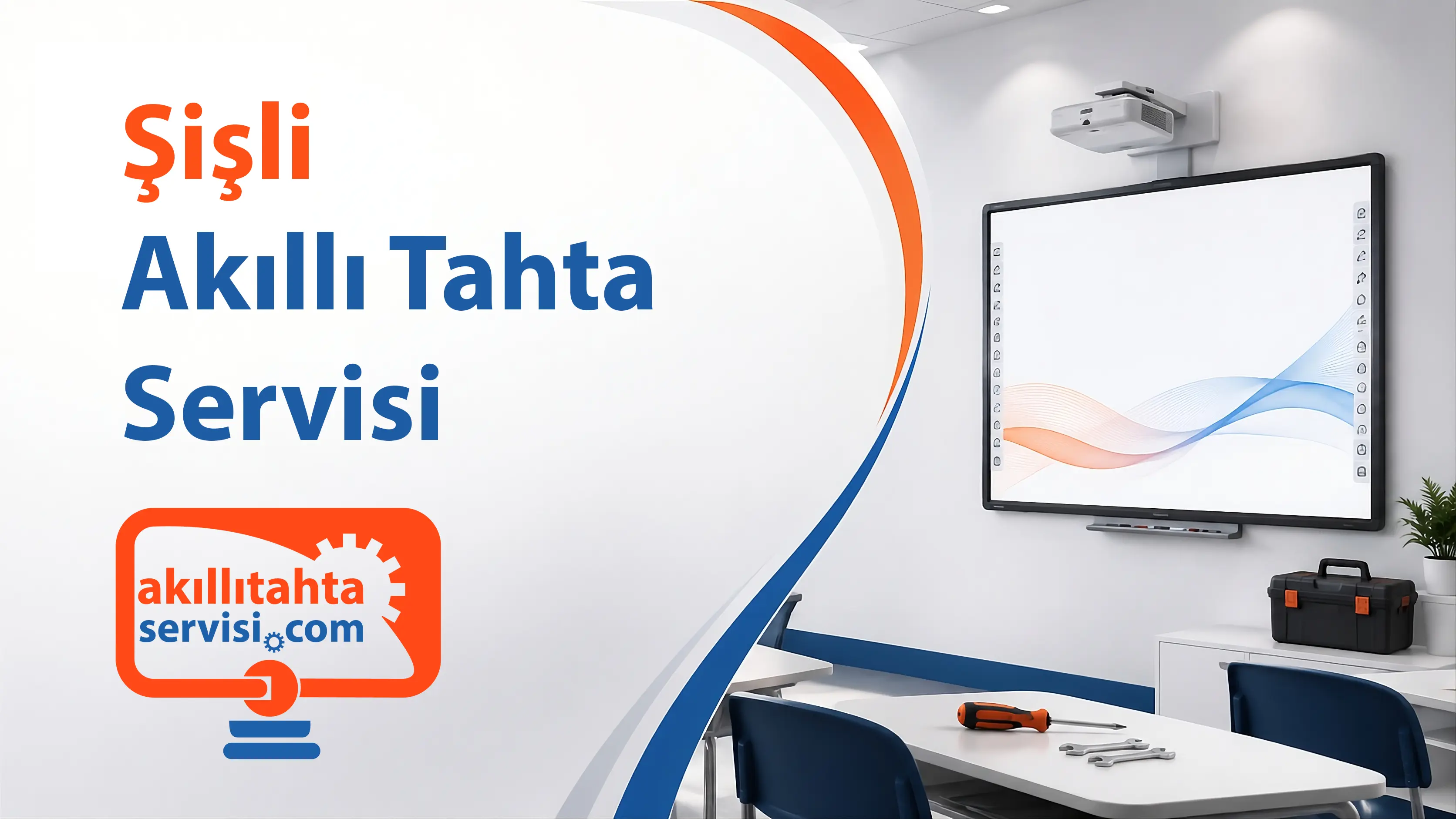 Şişli bölgesinde akıllı tahta servis planlamasını temsil eden görsel