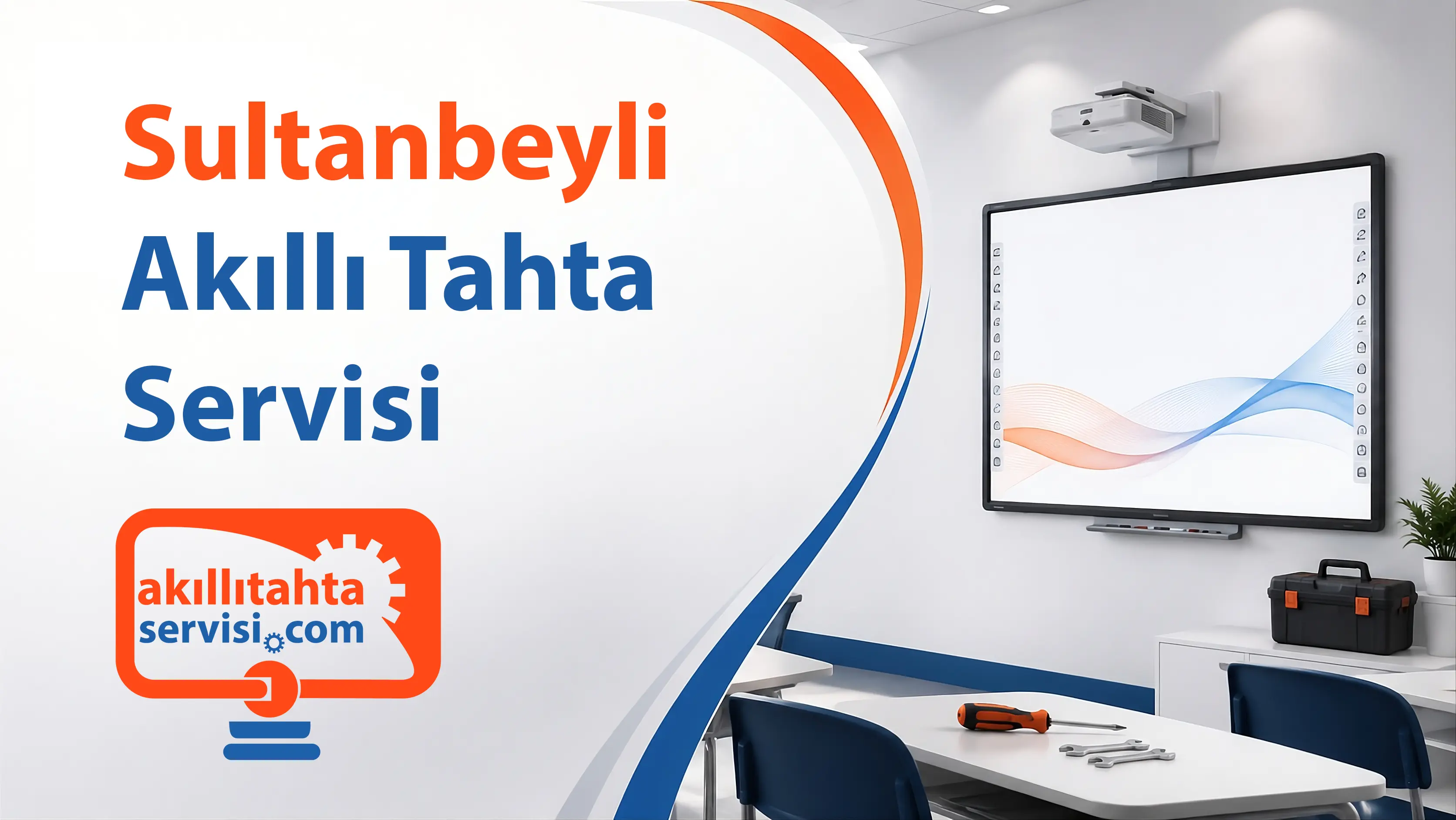 Sultanbeyli bölgesinde akıllı tahta servis planlamasını temsil eden görsel