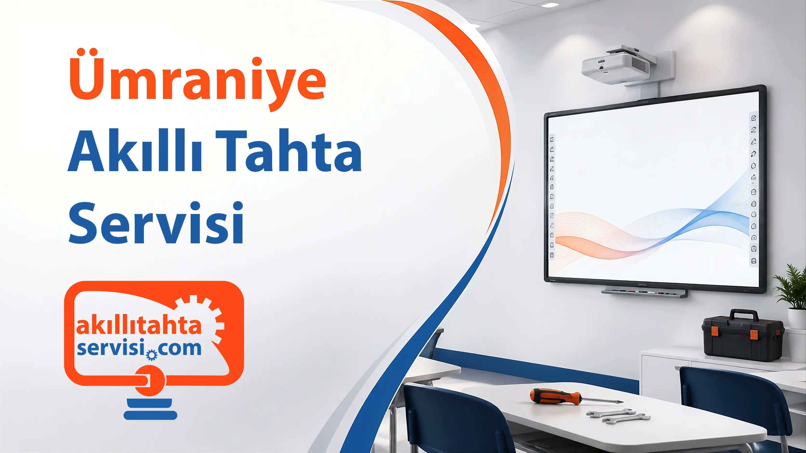 Ümraniye bölgesinde akıllı tahta servis planlamasını temsil eden görsel