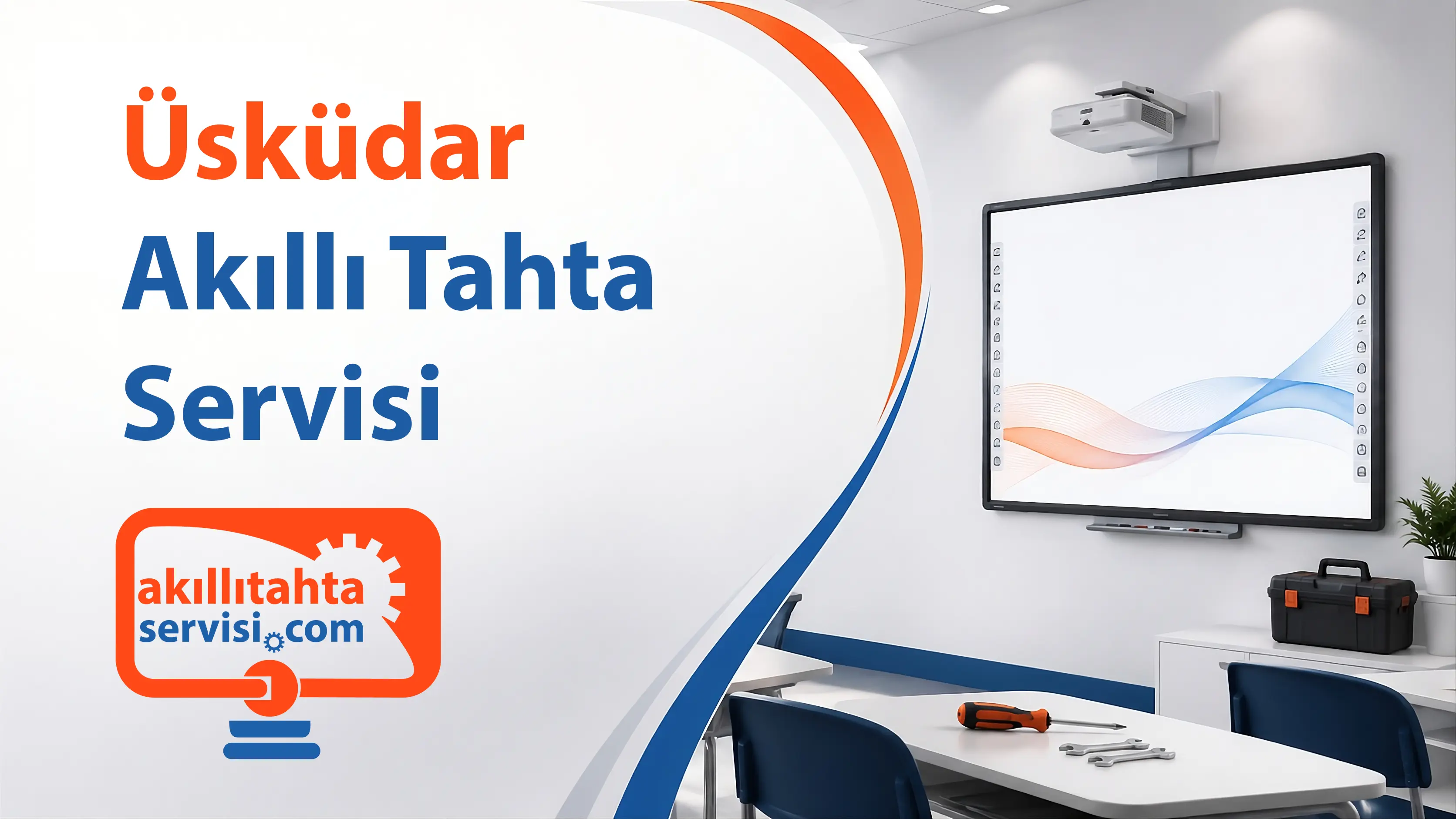 Üsküdar bölgesinde akıllı tahta servis planlamasını temsil eden görsel
