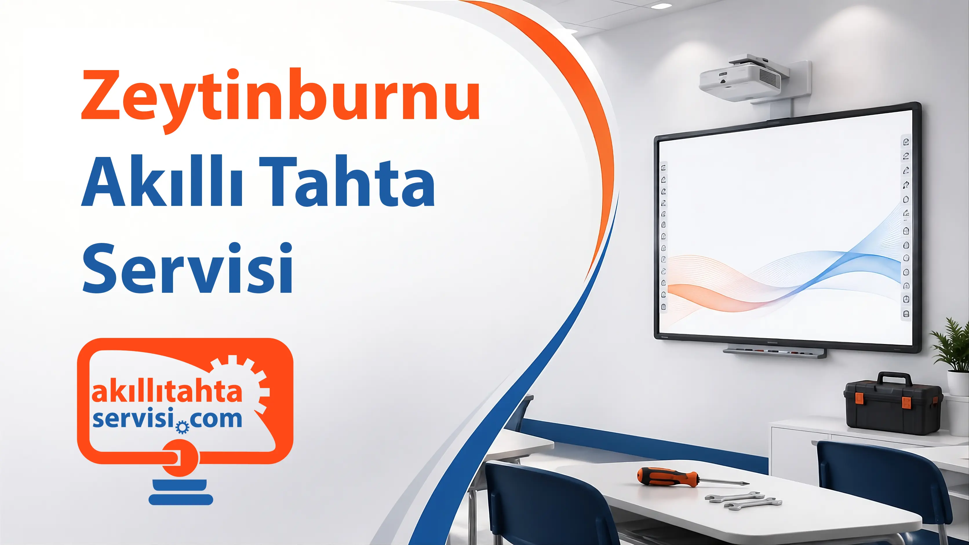 Zeytinburnu bölgesinde akıllı tahta servis planlamasını temsil eden görsel